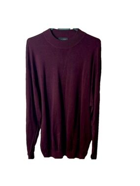 Baracuta silkmock Men's Burgundy Sweater silk and cotton blend size XLT